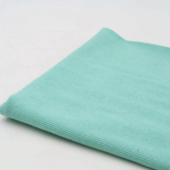 6407) Bord côte menthe 94cm de largeur, Hobby & Loisirs créatifs, Tissus & Chiffons, Neuf, Coton, 30 à 120 cm, Moins de 30 cm
