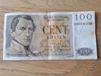 billet belge de 100 francs (1958), Postzegels en Munten, Los biljet, Ophalen