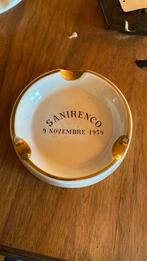 Cendrier publicitaire sanirenco 9 nov 1959 pub collection, Enlèvement ou Envoi, Comme neuf