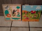 Twee houten puzzels, Kinderen en Baby's, Speelgoed | Kinderpuzzels, Ophalen of Verzenden