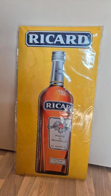 Metalen plaat fles pastis Ricard nieuw 30 x 60 cm beschikbaar voor biedingen