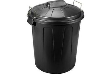 Poubelle ou seau avec couvercle 70 litres noir Curver, Enlèvement ou Envoi, Comme neuf, Avec couvercle