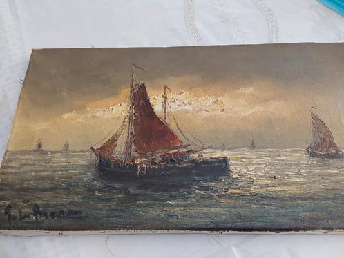 schilderij van Peter Brouwer 1935-2010, Antiek en Kunst, Kunst | Schilderijen | Klassiek, Ophalen of Verzenden