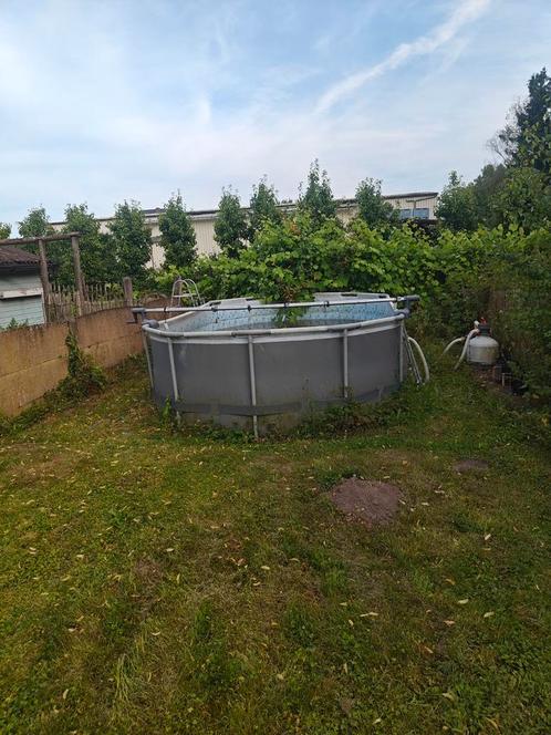 GRATIS ovaal zwembad, Tuin en Terras, Zwembaden, Gebruikt, Ovaal, Ophalen