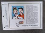 Année 1987 : Carte souvenir fdc soie - 2264 - Bob et Bobette, Timbres & Monnaies, Enlèvement
