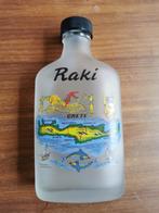 Leeg raki flesje uit Kreta. 200 of 250 ml., Ophalen of Verzenden, Gebruikt