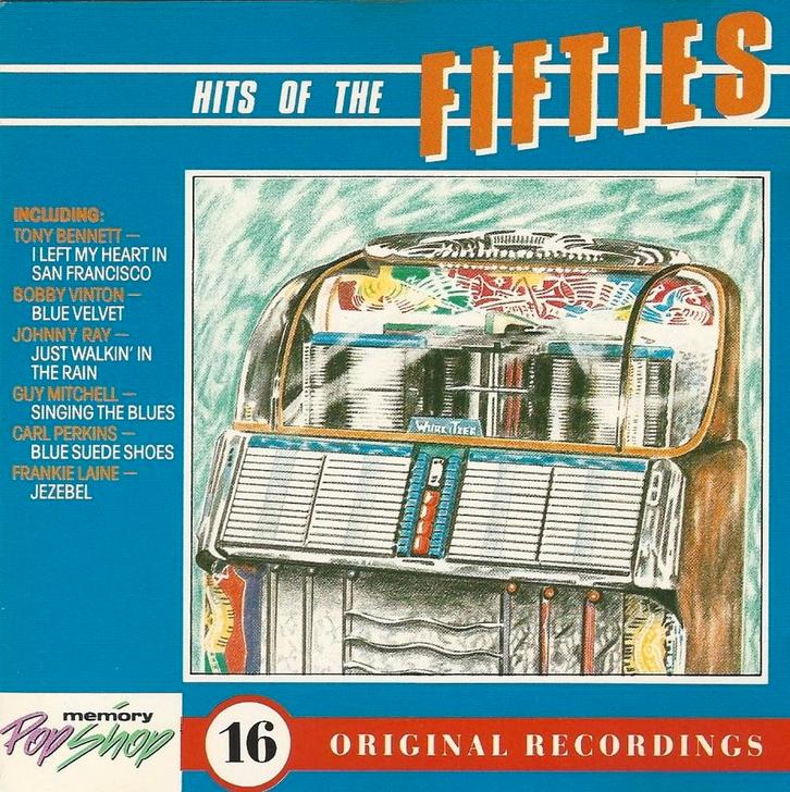 CD * HITS OF THE FIFTIES - 16 ORIGINAL RECORDINGS, Cd's en Dvd's, Cd's | Pop, Zo goed als nieuw, 1960 tot 1980, Ophalen of Verzenden