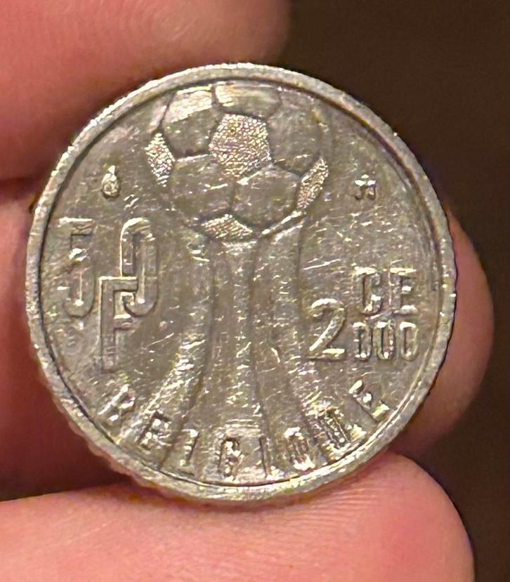 50 frank 2000 frans Ek voetbal, Postzegels en Munten, Munten | België, Ophalen of Verzenden