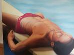 Schilderij "Sun Bather"-prive-exemplaar uit amateurcollectie, Antiek en Kunst, Kunst | Schilderijen | Klassiek, Ophalen of Verzenden