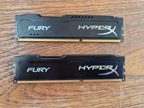 HyperX RAM kit 8GB (2x 4GB) 1600MHz DDR3, Informatique & Logiciels, Mémoire RAM, Utilisé, Desktop, 8 GB, DDR3, Enlèvement