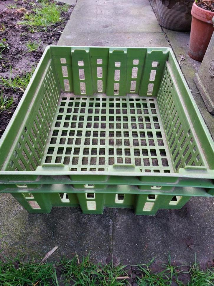 Stapelbare/nestbare curver manden, Doe-het-zelf en Bouw, Kratten en Dozen, Zo goed als nieuw, Krat, 50 tot 75 cm, Minder dan 35 cm