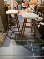 Set van 2 houten barkrukken, Ophalen, Gebruikt