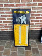 Emaille/email koek bord bandenspanning Michelin, Ophalen, Gebruikt, Reclamebord