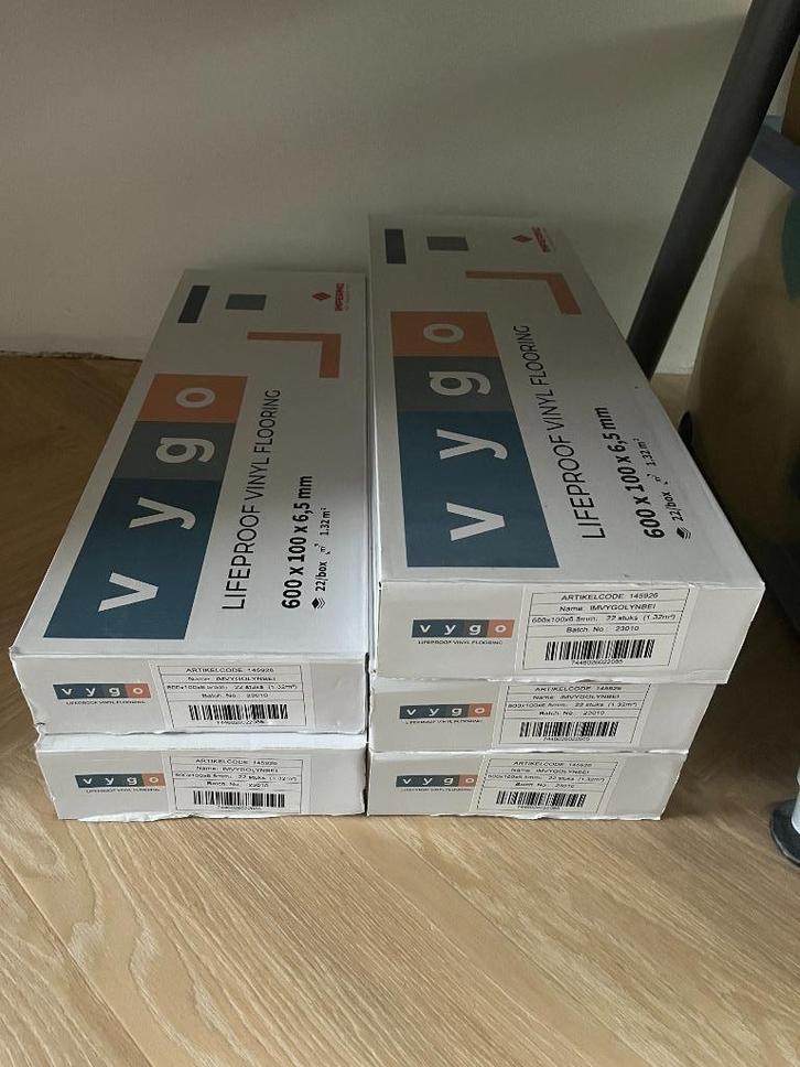 Clickvinyl/PVC visgraat Vygo Lynwood Beige: 30 EUR/m², Doe-het-zelf en Bouw, Vloerdelen en Plavuizen, Nieuw, Vloerdelen of -planken