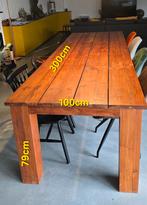 Grote tafel in teak, Huis en Inrichting, Tafels | Eettafels, Ophalen, Zo goed als nieuw