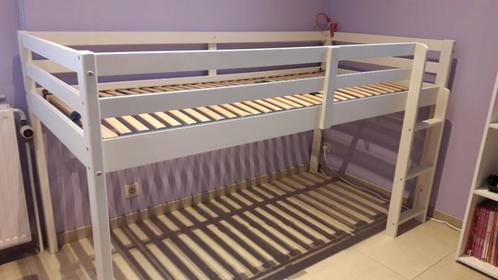 Lit enfant surélevé, Kinderen en Baby's, Kinderkamer | Stapelbedden en Hoogslapers, Gebruikt, Halfhoogslaper, Ophalen
