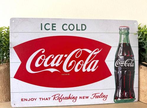 Metalen reclamebord Coca-Cola, Verzamelen, Merken en Reclamevoorwerpen, Nieuw, Reclamebord, Ophalen of Verzenden
