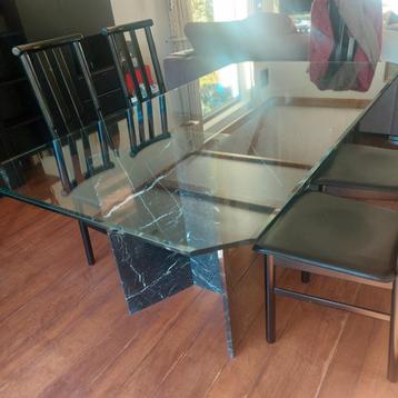 Glazen tafelblad, 2 m. op 1m. beschikbaar voor biedingen