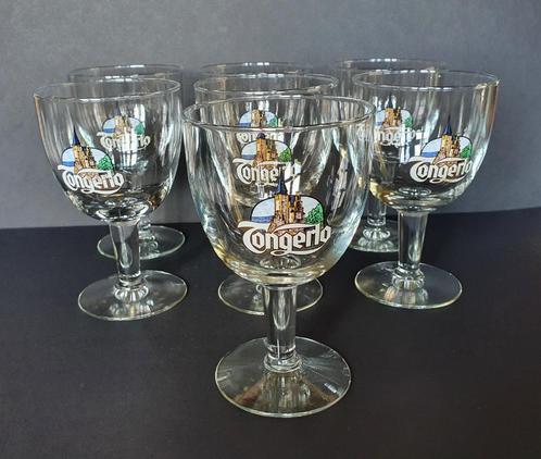7 Bierglazen voor Tongerlo abdijbier, Huis en Inrichting, Keuken | Servies, Gebruikt, Glas of Glazen, Glas, Ophalen of Verzenden