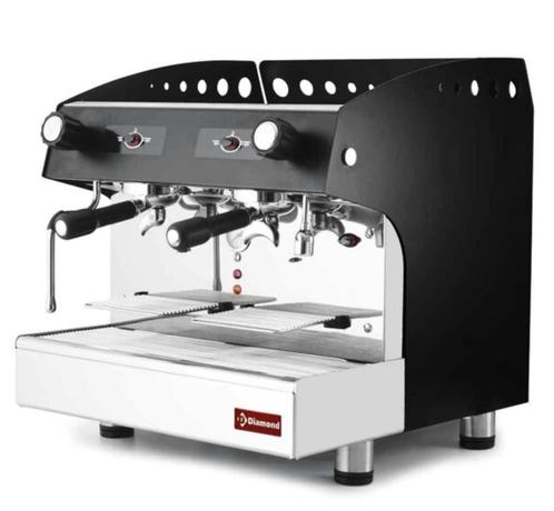 Espressomachine - 2 groepen - half automatisch, Elektronische apparatuur, Koffiezetapparaten, Zo goed als nieuw, Gemalen koffie