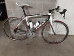 Racefiets "PRORACE Moros" rood-wit, maat-medium(54),, Fietsen en Brommers, Fietsen | Racefietsen, 28 inch, Gebruikt, Carbon, Heren