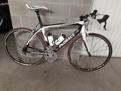 Racefiets "PRORACE Moros" rood-wit, maat-medium(54),, Fietsen en Brommers, Fietsen | Racefietsen, Gebruikt, Heren, Overige merken