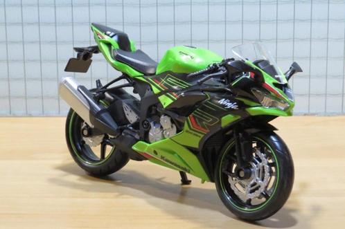 Kawasaki Ninja ZX-6R 636 green/blk 1:12 644106, Hobby & Loisirs créatifs, Voitures miniatures | 1:5 à 1:12, Neuf, Moteur, 1:9 à 1:12