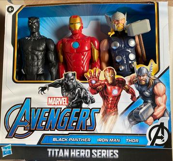 Marvel Avengers Titan HeroPack de 3 Black Panther Thor Iron, Kinderen en Baby's, Ophalen, Zo goed als nieuw