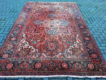Authentieke Perzisch tapijt Uit Iran  (Heriz) Antiek-350x240 beschikbaar voor biedingen