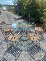 Smeedijzeren tuinset van Linea ferrea, Tuin en Terras, Ophalen, Gebruikt, Tuinset