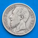 1 Frank   1887  Leopold ll, Postzegels en Munten, Zilver, Ophalen of Verzenden, Losse munt, Zilver