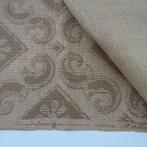 6 meter jutestof met één bedrukte kant. Op rol., Hobby en Vrije tijd, Ophalen of Verzenden