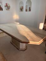 Marmer Eet tafel met marmer voet ( Echte marmer ), Huis en Inrichting, Ophalen, Zo goed als nieuw