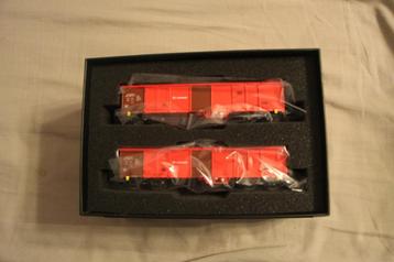 Coffret wagons tombereaux B-MODELS DB SCHENKER (2), Neuf, Autres marques, Enlèvement ou Envoi, Wagon