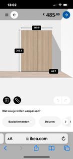 IKEA kledingkast met schuifdeuren – complete combinatie, Ophalen, Eikenhout