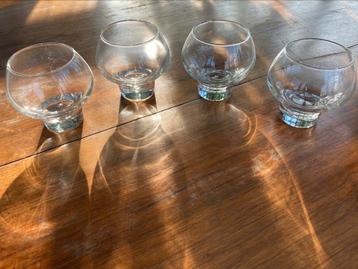 4 Durobor Whisky glazen - model Isao