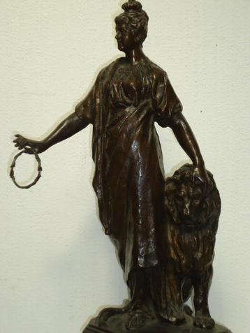 1893 Léon MIGNON °1847-1898 brons de stad Luik eerste prijs