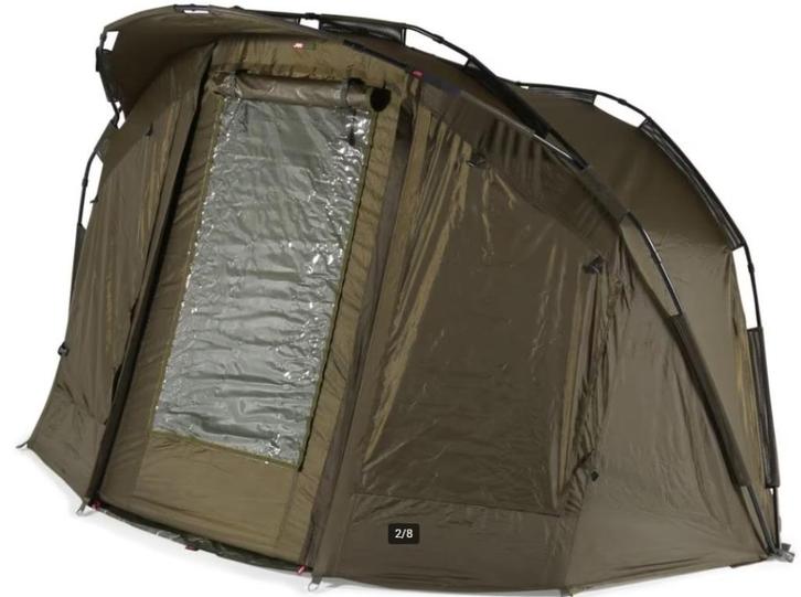 Biwy JRC Defender Peak 2 Man + Wrap (op winterdoek), Watersport en Boten, Hengelsport | Karpervissen, Zo goed als nieuw, Complete set