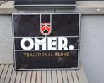 Omer emaille bord, Verzamelen, Ophalen of Verzenden, Zo goed als nieuw, Reclamebord