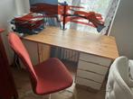 Ikea chaise de bureau et table, Groen, Gebruikt, Bureaustoel