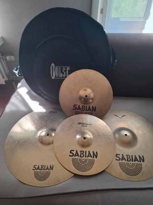 Sabian professionele cymbalen set voor uw drumstel in zgst, Muziek en Instrumenten, Instrumenten | Toebehoren, Zo goed als nieuw