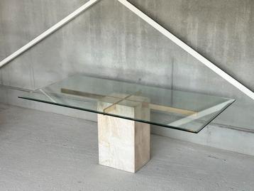 Artedi Travertine Eetkamertafel, ca 1980’s beschikbaar voor biedingen