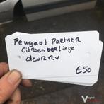 Peugeot Partner Bestel 1.9 D 2007  Portier Rechtsvoor zonder, Auto-onderdelen, Ophalen, Gebruikt, -, Deur