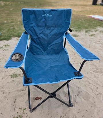 Adventuridge strandstoel/kampeerstoel blauw beschikbaar voor biedingen