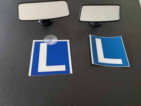 Achteruitkijkspiegel(s) en L voor beginnende bestuurders, Auto diversen, Auto-accessoires, Zo goed als nieuw, Ophalen of Verzenden