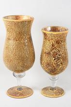 2 X Vases en verre / 30 & 35 cm, Maison & Meubles, Accessoires pour la Maison | Vases, Moins de 50 cm, Enlèvement ou Envoi, Verre