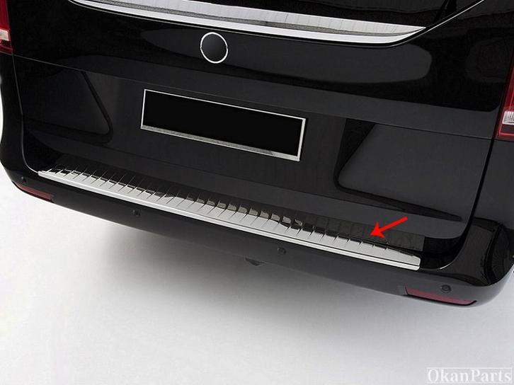 Vito V-klasse W447 achterbumper beschermplaat Beschermlijst, Auto-onderdelen, Carrosserie, Bumper, Mercedes-Benz, Achter, Gebruikt