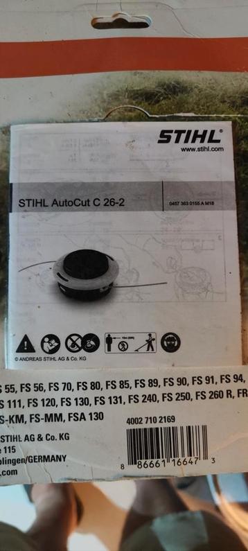 Tête de débroussailleuse Stihl autocut C26-2 beschikbaar voor biedingen