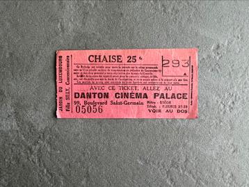Ancien ticket de chaise jardin du Luxembourg à Paris, Enlèvement ou Envoi, Comme neuf