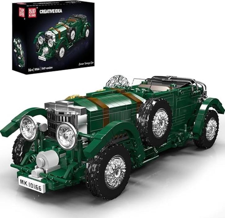 Mould King | Bouwset Sportwagen | oldtimer | Nieuw, Hobby en Vrije tijd, Modelbouw | Auto's en Voertuigen, Nieuw, Auto, Verzenden